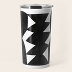 Abstract C009-black Travel Mug Gallery Image 1