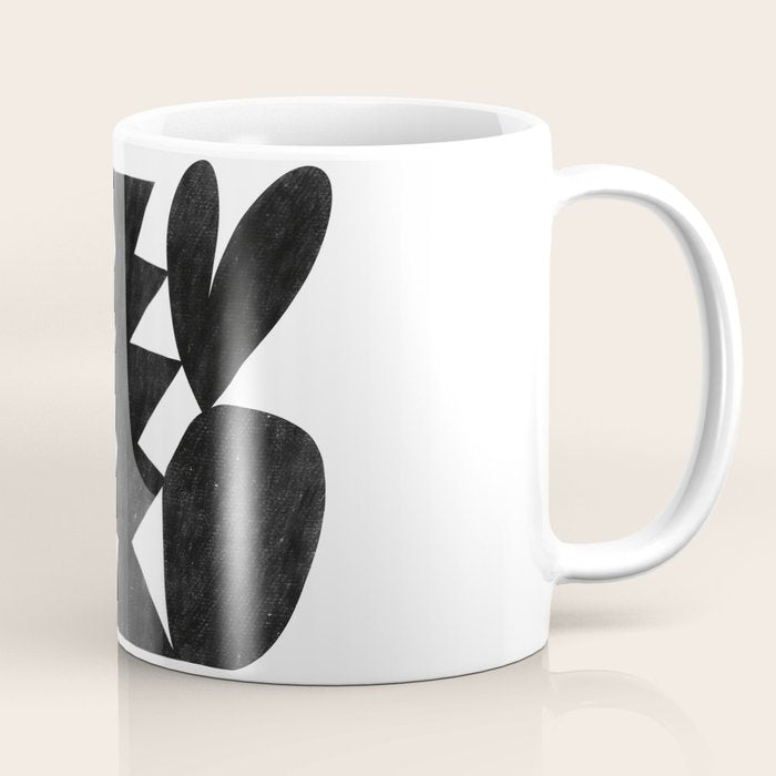 Abstract C009-black Coffee Mug Gallery Image 1