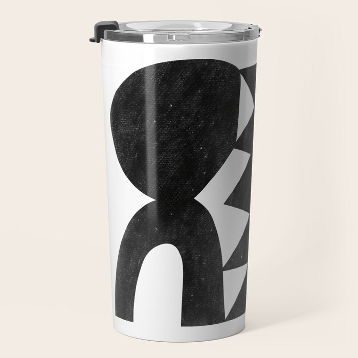 Abstract C009-black Travel Mug Gallery Image 3