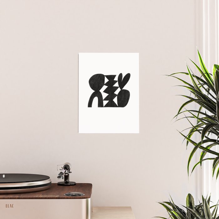 Abstract C009-black Poster Gallery Image 2