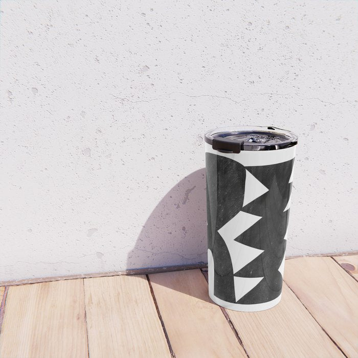 Abstract C009-black Travel Mug Gallery Image 4
