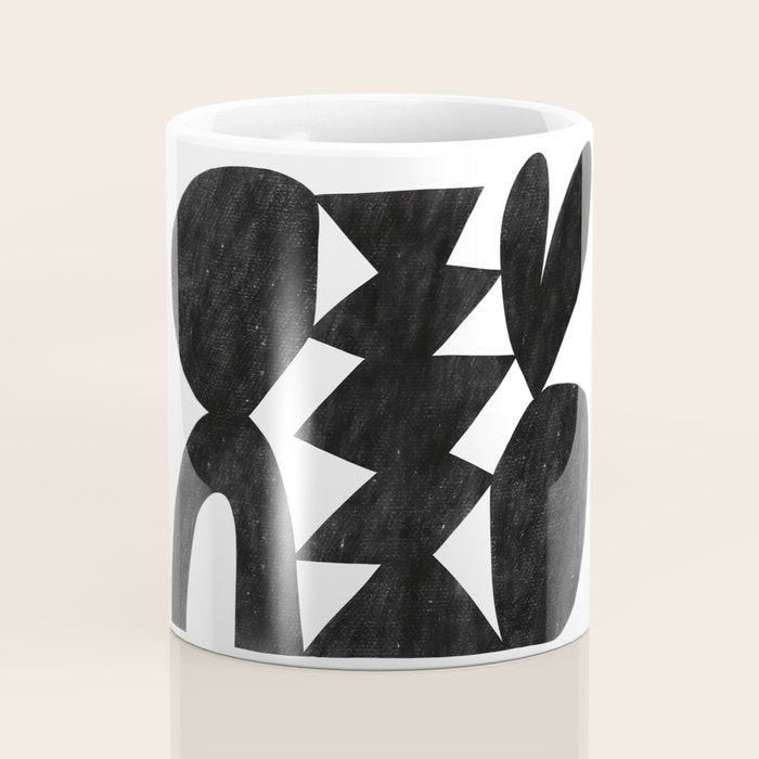 Abstract C009-black Coffee Mug Gallery Image 4