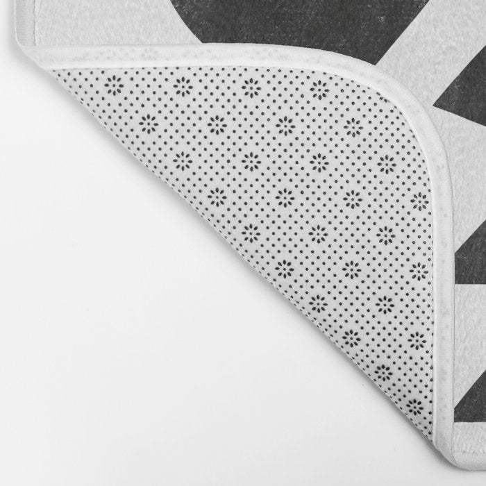Abstract C009-black Bath Mat Gallery Image 2