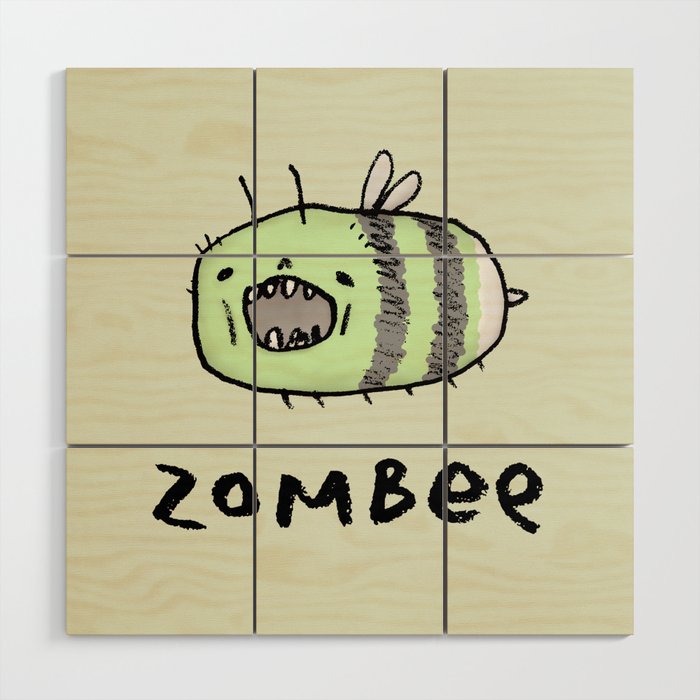 Zombee Wood Wall Art Gallery Image 1