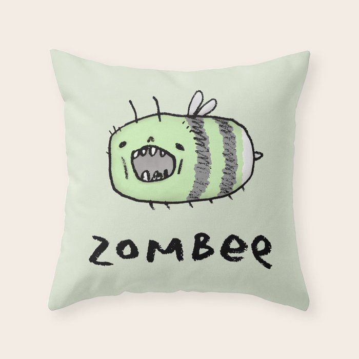 Zombee Throw Pillow Gallery Image 6