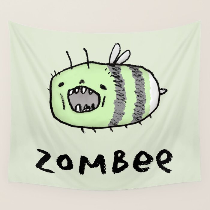Zombee Wall Tapestry Gallery Image 1