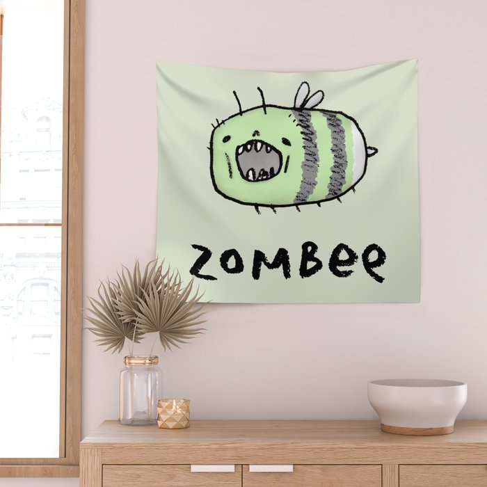 Zombee Wall Tapestry Gallery Image 2