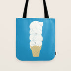Polar Bear Ice Cream Tote Bag Gallery Image 1