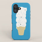 Polar Bear Ice Cream iPhone Case Gallery Image 1