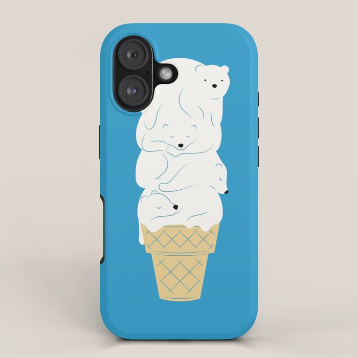 Polar Bear Ice Cream iPhone Case Gallery Image 1