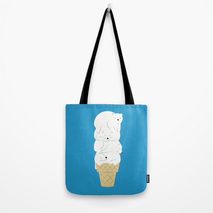 Polar Bear Ice Cream Tote Bag Gallery Image 2