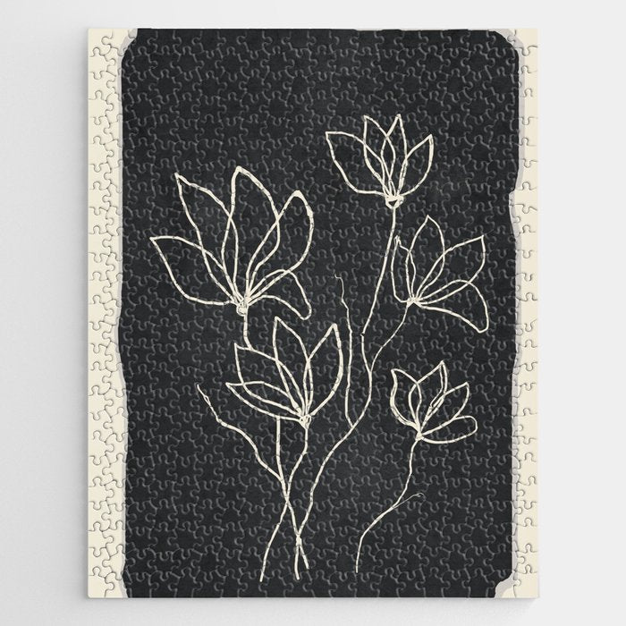 Line Wildflowers 1 Jigsaw Puzzle Gallery Image 1