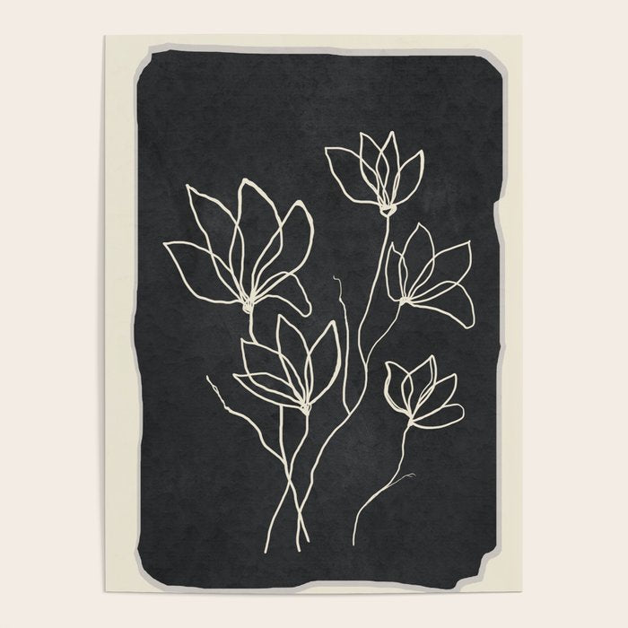 Line Wildflowers 1 Poster Gallery Image 4