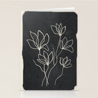 Line Wildflowers 1 Stationery Card Gallery Image 2