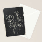 Line Wildflowers 1 Stationery Card Gallery Image 2