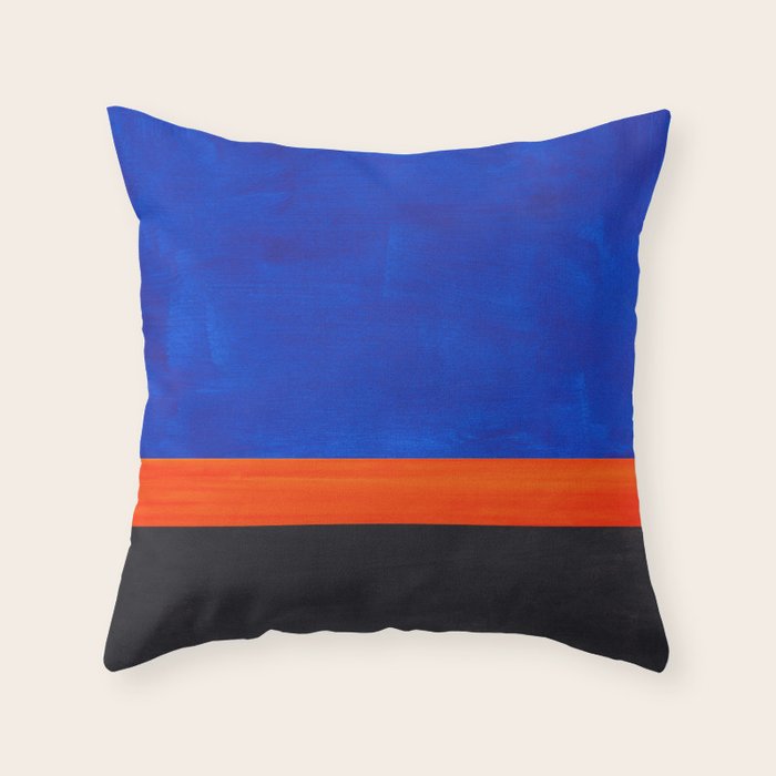 Mid-Night Streak  Throw Pillow Gallery Image 1