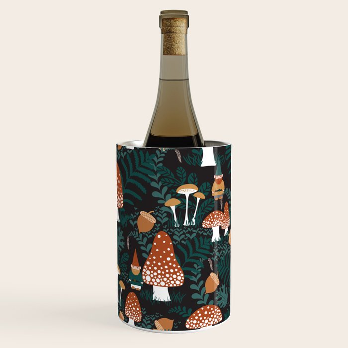 Mushroom Forest Gnomes Wine Chiller Gallery Image 1