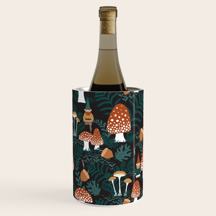 Mushroom Forest Gnomes Wine Chiller Gallery Image 2