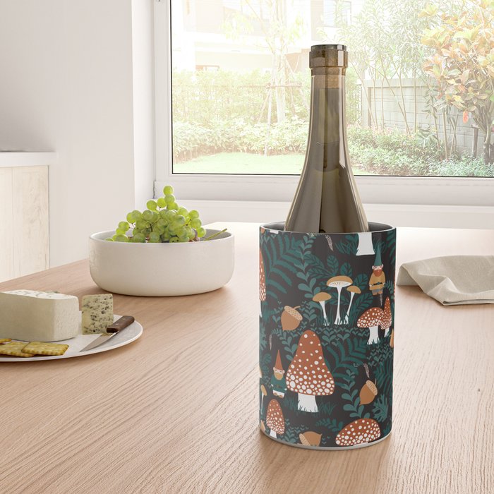 Mushroom Forest Gnomes Wine Chiller Gallery Image 4