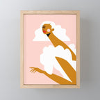 White Dress Mini Art Print Gallery Image 1