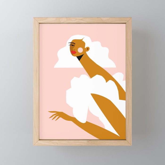 White Dress Mini Art Print Gallery Image 1