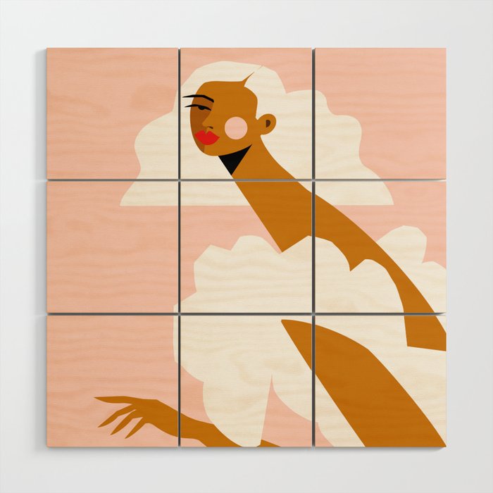 White Dress Wood Wall Art Gallery Image 1