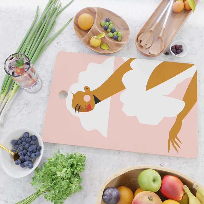 White Dress Cutting Board Gallery Image 2