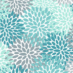 Modern Floral Prints, Teal, Turquoise and Gray Coffee Mug Gallery Image 2