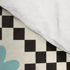 Retro Colorful Flower Double Checker Comforter Gallery Image 4