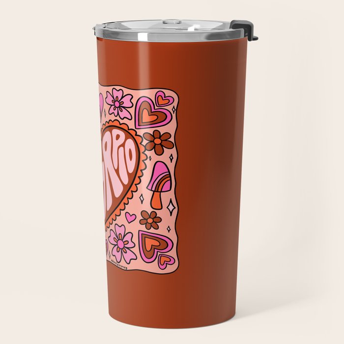 Scorpio Heart Travel Mug Gallery Image 2