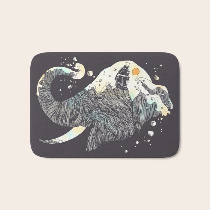 The Grey Gust and the Savage Sea Bath Mat Gallery Image 1