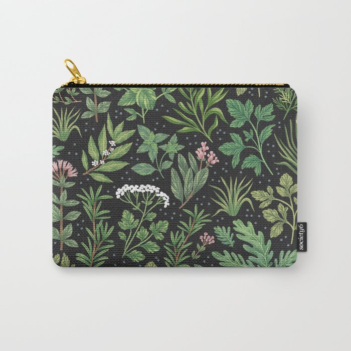 Herbs & Spices - dark Carry All Pouch Gallery Image 1