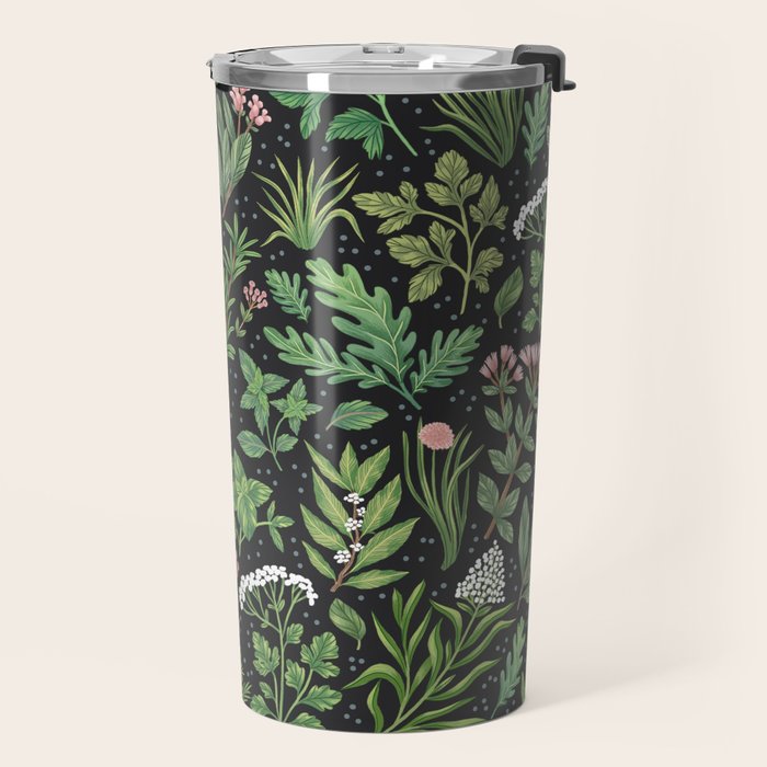 Herbs & Spices - dark Travel Mug Gallery Image 2
