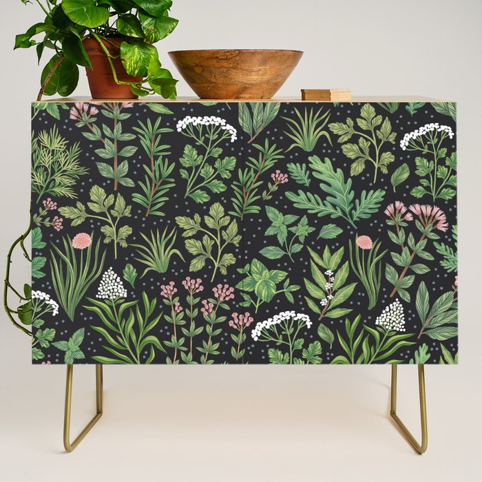 Herbs & Spices - dark Credenza Gallery Image 1