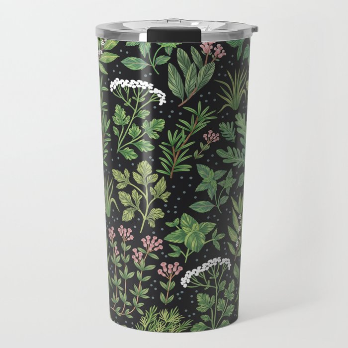 Herbs & Spices - dark Travel Mug Gallery Image 1