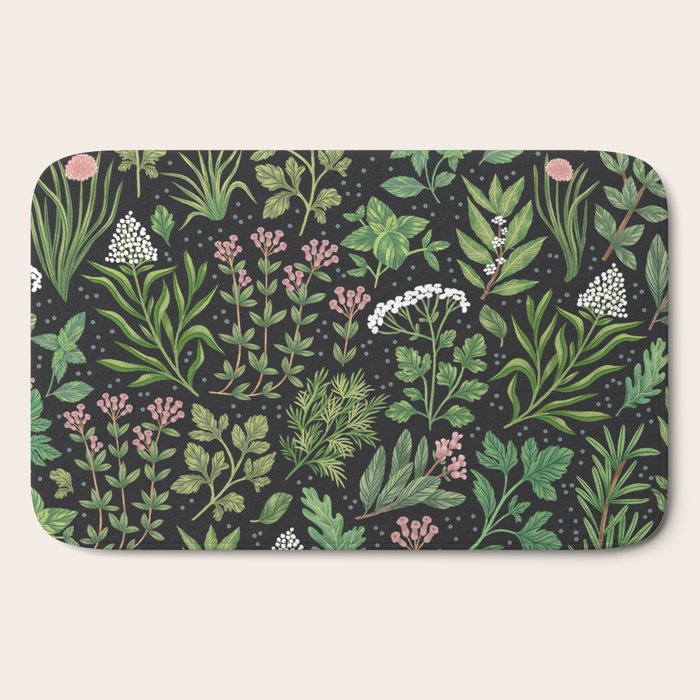 Herbs & Spices - dark Bath Mat Gallery Image 2
