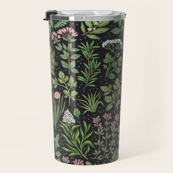 Herbs & Spices - dark Travel Mug Gallery Image 3