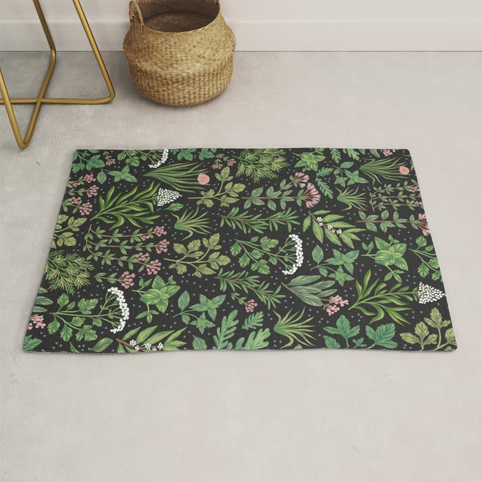 Herbs & Spices - dark Rug Gallery Image 1