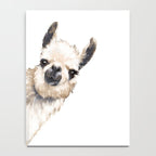 Sneaky Llama White Notebook Gallery Image 4