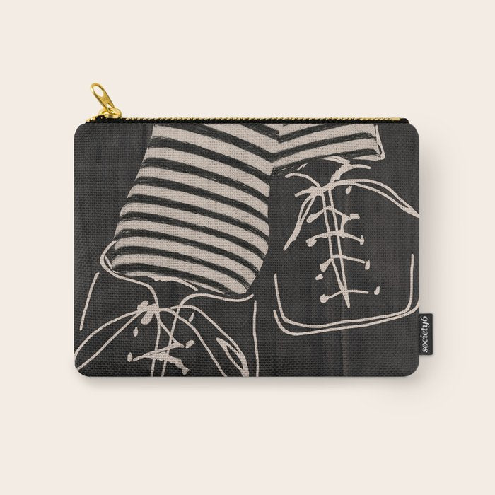 Good Mood  Line Art Carry All Pouch Gallery Image 1