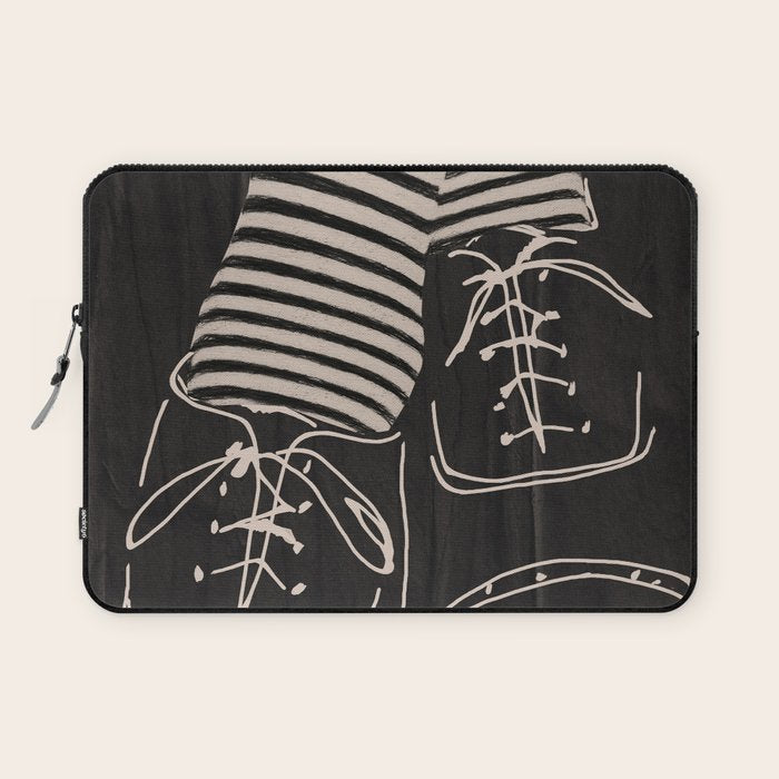 Good Mood  Line Art Laptop Sleeve Gallery Image 1