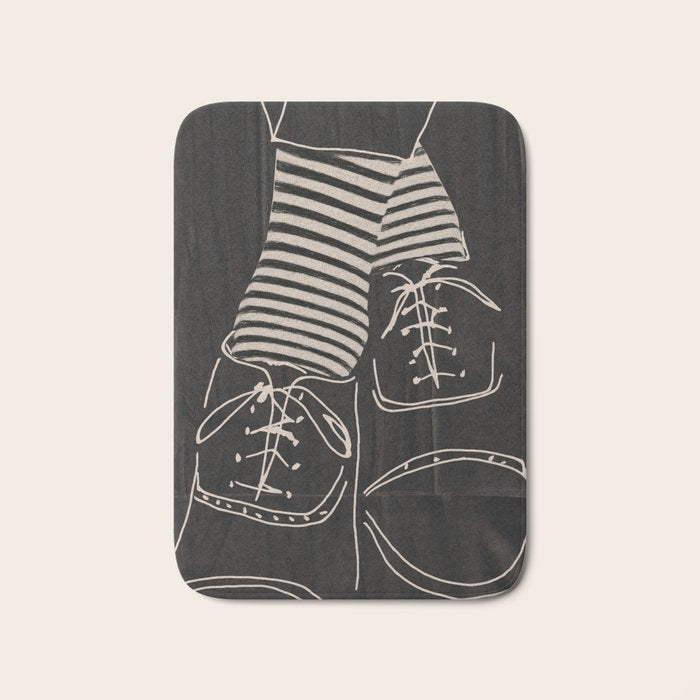 Good Mood  Line Art Bath Mat Gallery Image 1