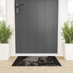 Good Mood  Line Art Welcome Mat Gallery Image 3