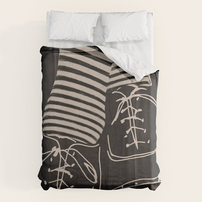 Good Mood  Line Art Duvet Cover Gallery Image 1
