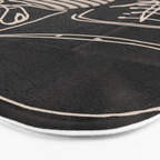 Good Mood  Line Art Bath Mat Gallery Image 3