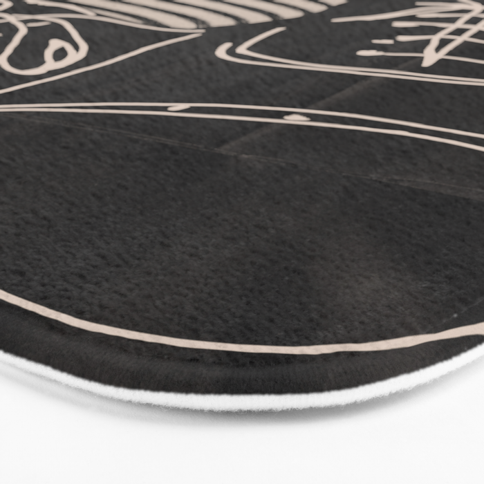 Good Mood  Line Art Bath Mat Gallery Image 3