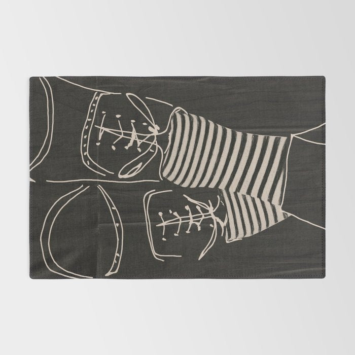 Good Mood  Line Art Rug Gallery Image 2