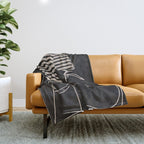 Good Mood  Line Art Throw Blanket Gallery Image 1