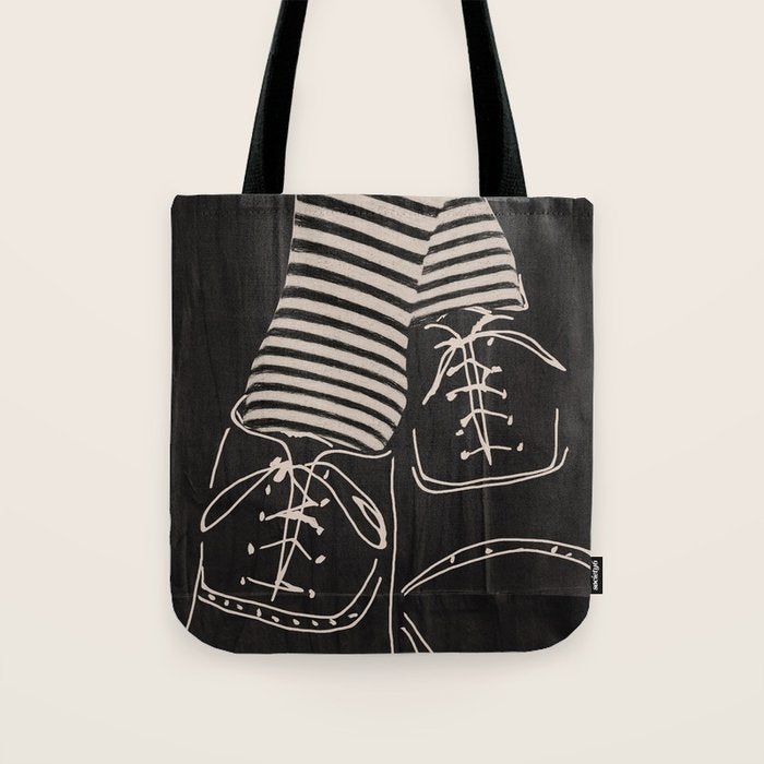 Good Mood  Line Art Tote Bag Gallery Image 1