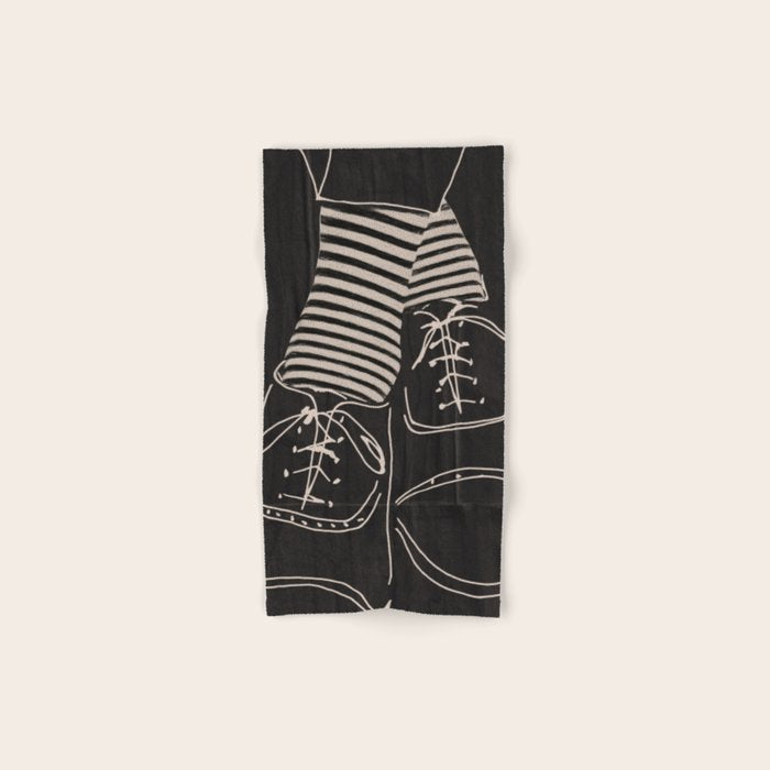 Good Mood  Line Art Bath Towel Gallery Image 1